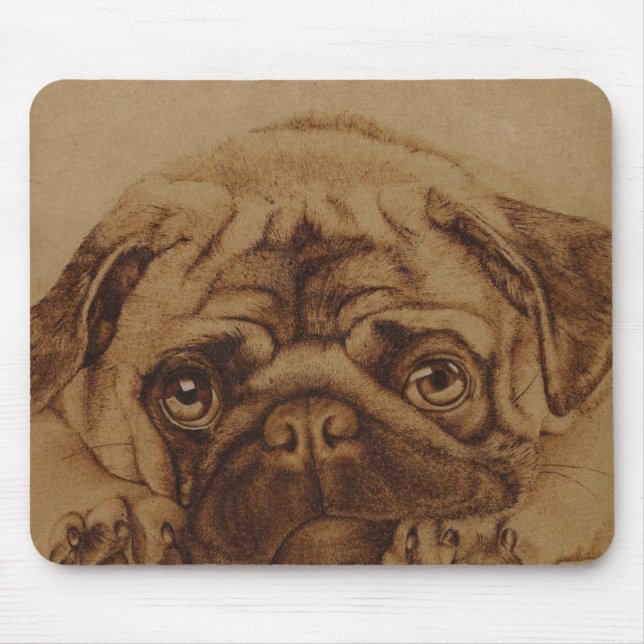 Alfombrilla De Ratón Pug (Frente)