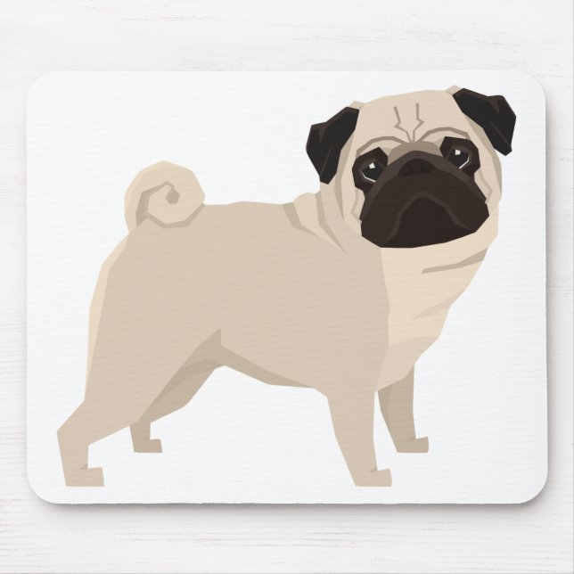 Alfombrilla De Ratón Pug (Frente)