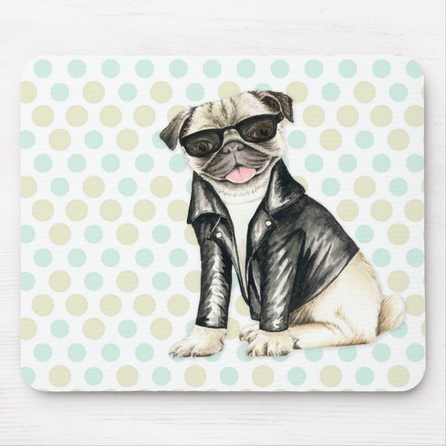 Alfombrilla De Ratón Pug (Frente)