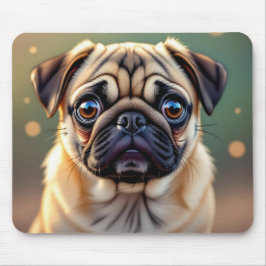 Alfombrilla De Ratón Pug Adorable de cerca | Perro Lindo 