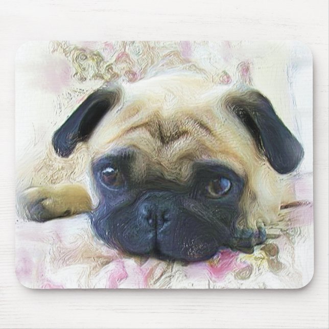 Alfombrilla De Ratón Pug mousepad (Frente)