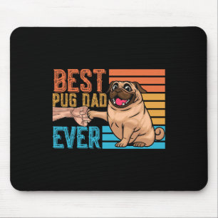 Alfombrilla De Ratón Pug Papá Siempre Día del Padre Papá Pug 