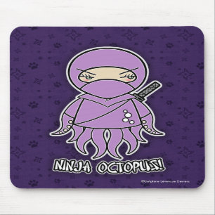 Alfombrilla De Ratón ¡Pulpo de Ninja! Mousepad