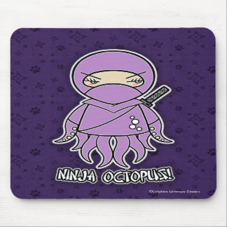 Alfombrilla De Ratón ¡Pulpo de Ninja! Mousepad