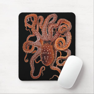 Alfombrilla De Ratón Pulpo Macropus, Animales Acuáticos Marinos Antiguo