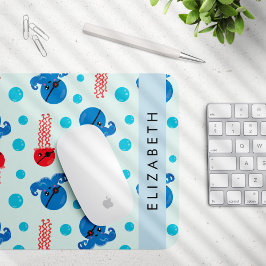 Alfombrilla De Ratón Pulpo pirata, medusa pirata, mar, tu nombre