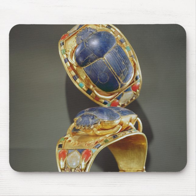 Alfombrilla De Ratón Pulsera del escarabajo, de la tumba de Tutankhamun (Frente)