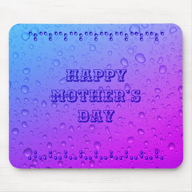 Alfombrilla De Ratón Pulsera feliz del día de la madre (Frente)