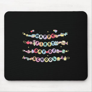 Alfombrilla De Ratón Pulsera Feliz Primer Día De Escuela Regreso A La E