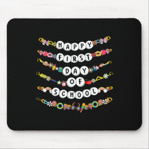 Alfombrilla De Ratón Pulseras de amistad para el primer día feliz de es