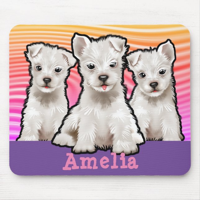 Alfombrilla De Ratón Pulseras de arcoiris (Frente)