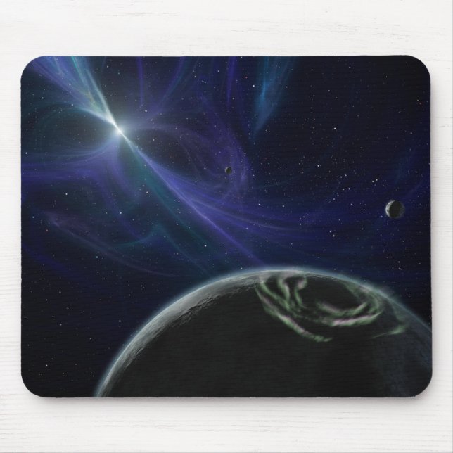 Alfombrilla De Ratón Pulsor y planetas en la órbita Mousepad (Frente)