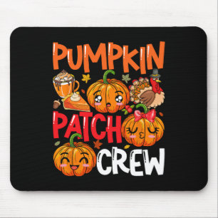 Alfombrilla De Ratón Pumpkin Cute Parche Tripulación Acción de Gracias