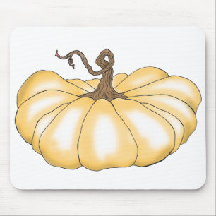 Alfombrilla De Ratón pumpkin flat orange