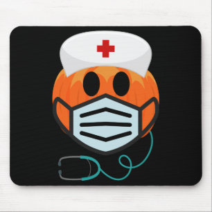 Alfombrilla De Ratón Pumpkin Nurse Funny Scary Halloween Nurse Costume