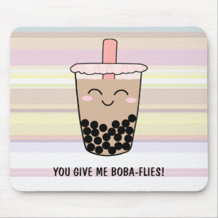 Alfombrilla De Ratón Pun de té de leche de Boba