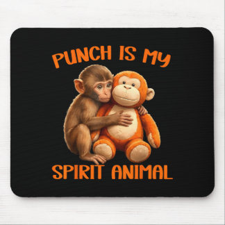 Alfombrilla De Ratón Punch es el animal espiritual meme del mono punch