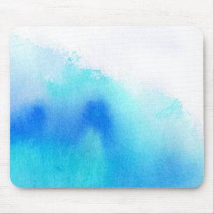 Alfombrilla De Ratón Punto azul, pintado a mano abstracto de la