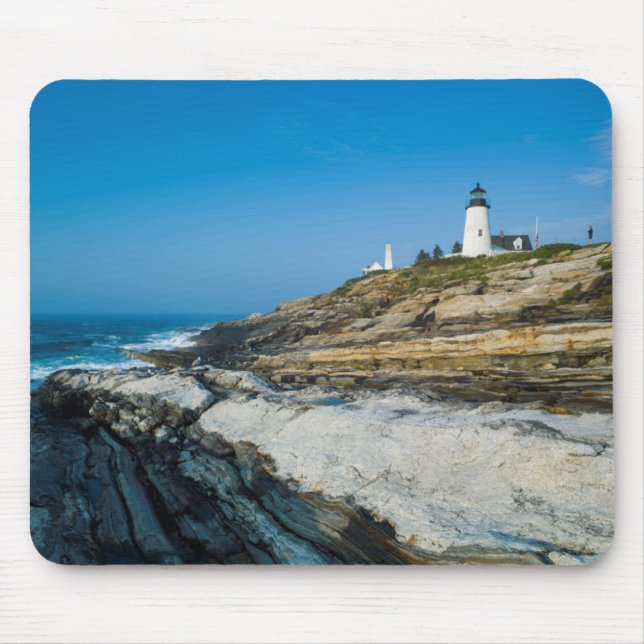 Alfombrilla De Ratón Punto Maine, Pemaquid, Faro Punto Pemaquid (Frente)