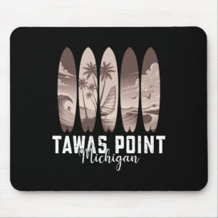 Alfombrilla De Ratón Punto Tawas Michigan Hombres Mujeres Tabla de surf