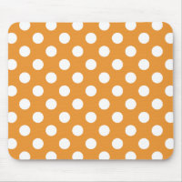 Puntos de polka blanco sobre ámbar