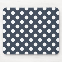 Puntos de polka blanco sobre gris azul