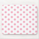 Alfombrilla De Ratón Puntos de Polka Rosa<br><div class="desc">Simple lindo y moda bebé color rosado patrón de puntos de polka. El fondo es transparente,  por lo que puede personalizar fácilmente y elegir su propio color de fondo. Imagen disponible en varios regalos y productos.</div>