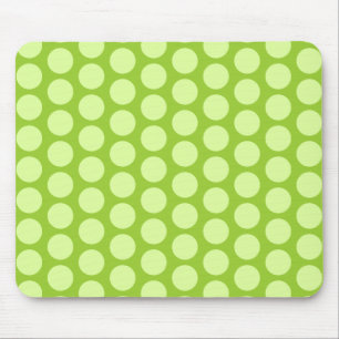 Alfombrilla De Ratón Puntos de polka verde pálido