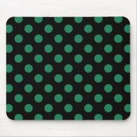 Puntos de polka verdes y negros