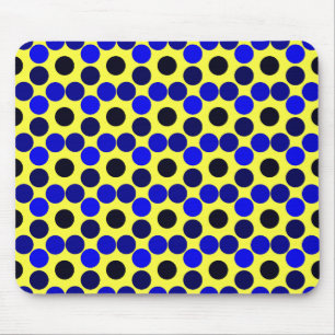 Alfombrilla De Ratón Puntos de vista MOUSEPAD negro y azul