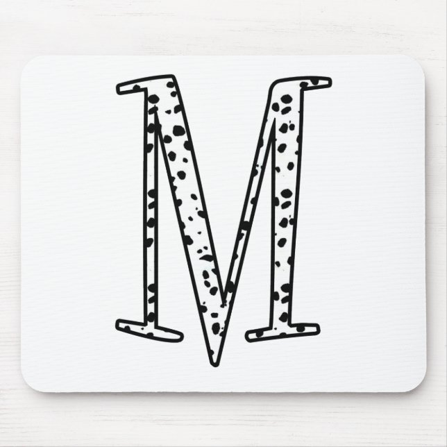 Alfombrilla De Ratón Puntos M de los Dalmatians (Frente)