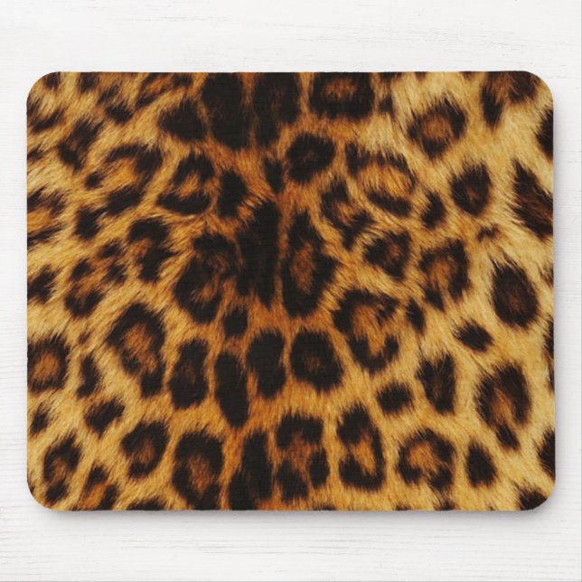 Alfombrilla De Ratón Puntos naturales del leopardo (Frente)