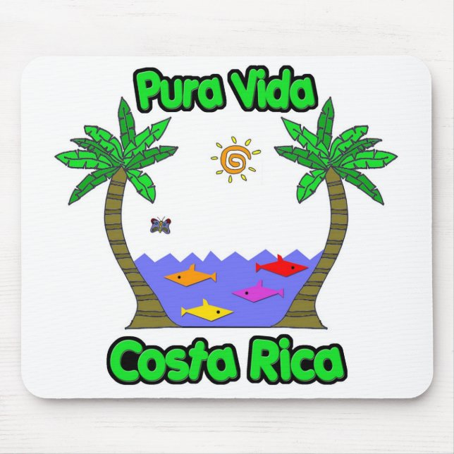 Alfombrilla De Ratón Pura Vida Costa Rica (Frente)