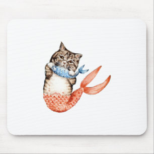 Alfombrilla De Ratón Purmaid Cat Mermaid