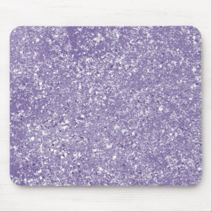 Alfombrilla De Ratón Purple Faux Sparkly Purpurina