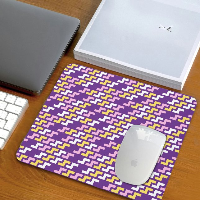 Alfombrilla De Ratón Purple Geometric Pattern Mouse Pad (Subido por el creador)