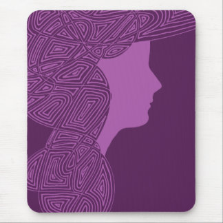 Alfombrilla De Ratón Purple Lady Mousepad