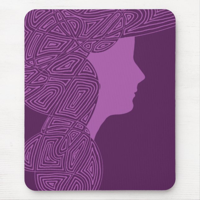 Alfombrilla De Ratón Purple Lady Mousepad (Frente)