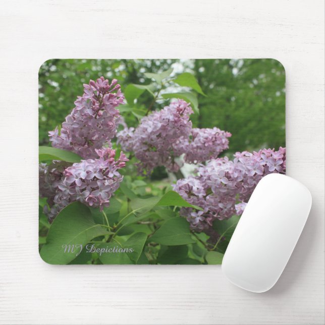 Alfombrilla De Ratón Purple Lilacs Mousepad (Con ratón)
