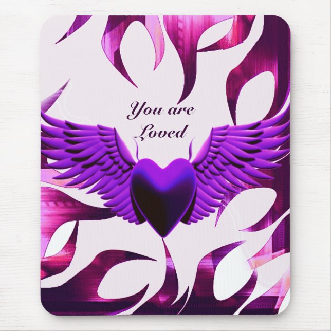 Alfombrilla De Ratón Purple Love_ Mousepad (Frente)