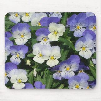 Alfombrilla De Ratón Purple Pansies Garden Floral