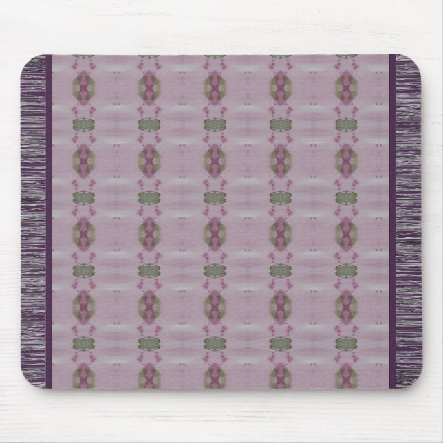 Alfombrilla De Ratón Purple Plum Y Mauve Pattern (Frente)