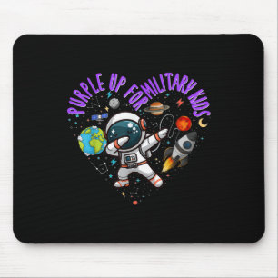 Alfombrilla De Ratón Purple Up Para Niños Militares Astronautas Chi Mil