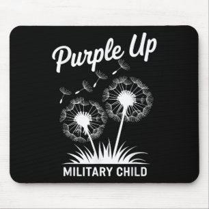 Alfombrilla De Ratón Purple Up Para Niños Militares Dandelion Chi Milit