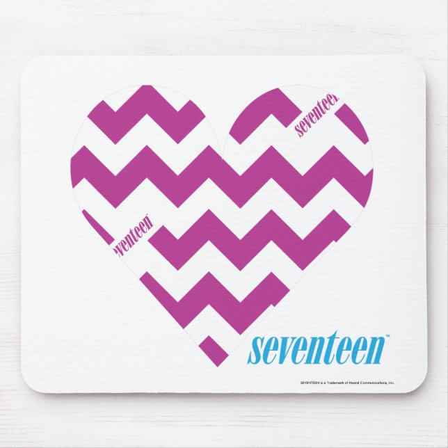 Alfombrilla De Ratón Púrpura 2 del zigzag (Frente)