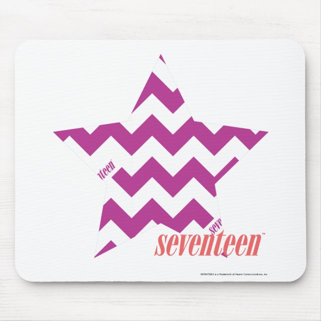 Alfombrilla De Ratón Púrpura 4 del zigzag (Frente)