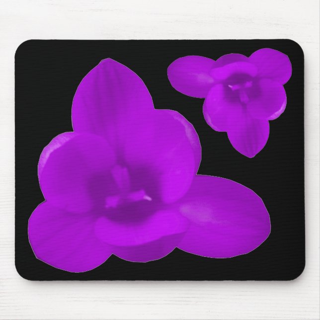 Alfombrilla De Ratón Púrpura Crocus Mousepad (Frente)