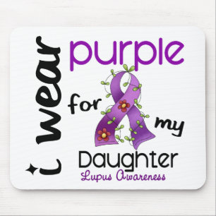 Alfombrilla De Ratón PÚRPURA del DESGASTE del lupus I PARA MI HIJA 43