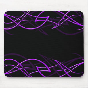Alfombrilla De Ratón Púrpura en la "elegancia negra" Mousepad