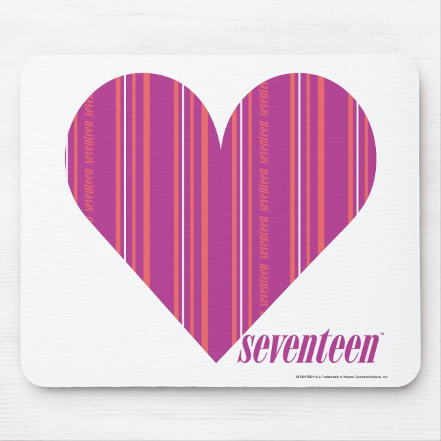 Alfombrilla De Ratón Púrpura fina 4 de las rayas (Frente)